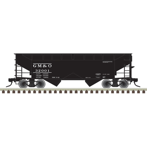 Atlas Trainman HO Scale 2 Bay Offset Hopper Gulf, Mobile & Ohio GM&O