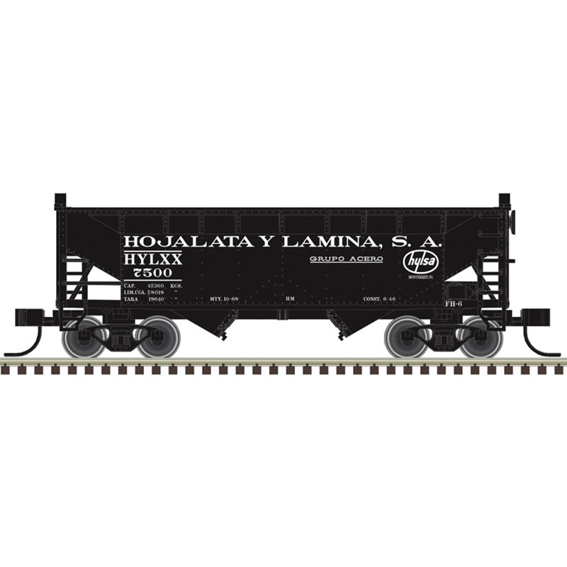 Atlas Trainman HO Scale 2 Bay Offset Hopper Hojalata Y Lamina S.A.