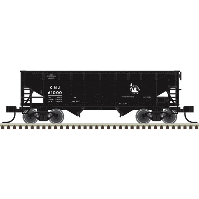 Atlas Trainman HO Scale 2 Bay Offset Hopper Jersey Central CNJ