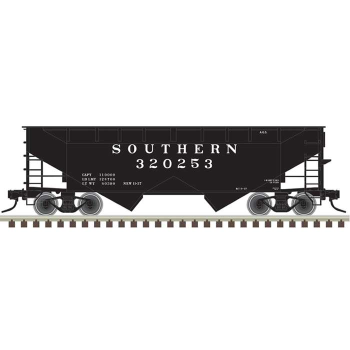 Atlas Trainman HO Scale 2 Bay Offset Hopper Southern AGS