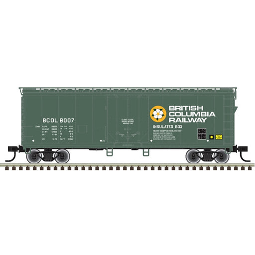 Atlas Trainman HO Scale 40' Plug Door Boxcar British Columbia Railway BCOL