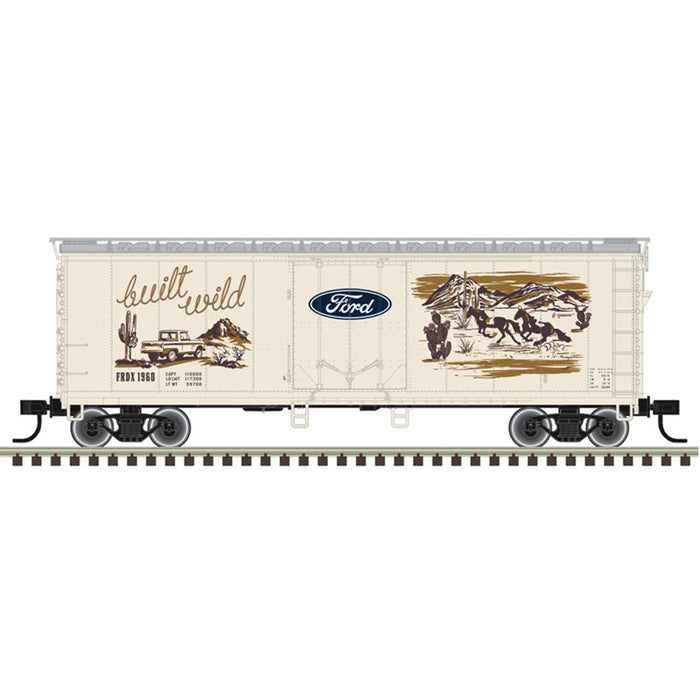 Atlas Trainman HO Scale 40' Plug Door Boxcar Ford Western Built Wild FRDX