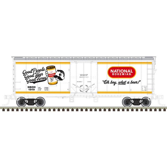 Atlas Trainman HO Scale 40' Plug Door Boxcar National Bohemian NBOH