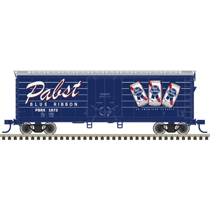 Atlas Trainman HO Scale 40' Plug Door Boxcar Pabst Blue Ribbon PBRX