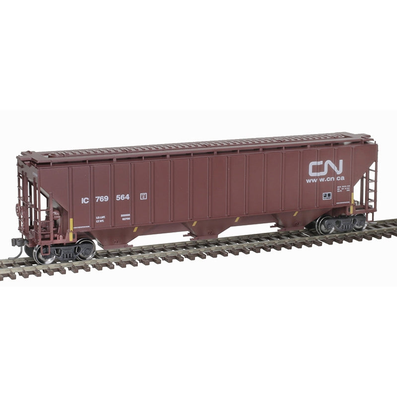 Atlas Trainman HO Scale Thrall 4750 3 Bay Covered Hopper Canadian National IC