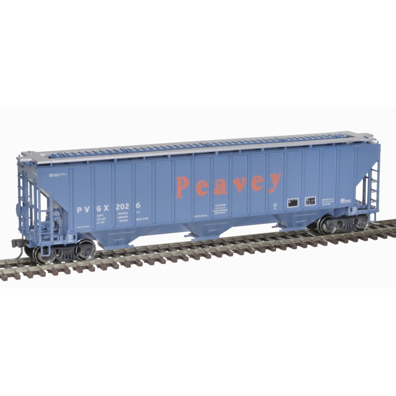 Atlas Trainman HO Scale Thrall 4750 3 Bay Covered Hopper Peavy PVGX
