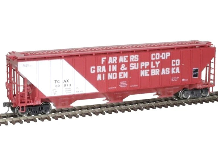 Atlas Trainman HO Scale Thrall 4750 3 Bay Covered Hopper Transportation Corporation of America TCAX