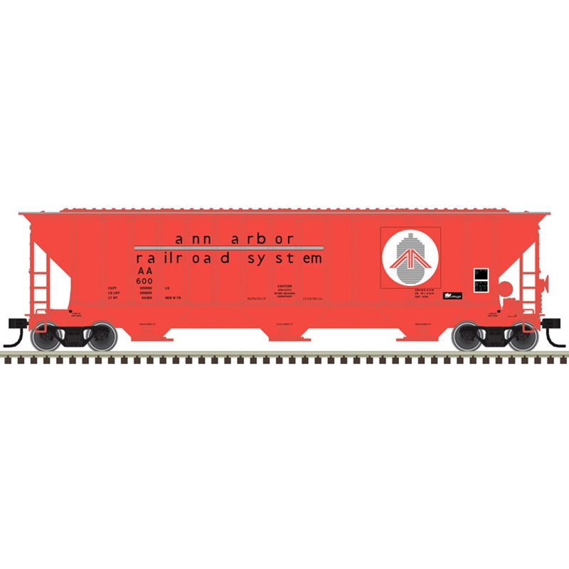 Atlas Trainman HO Scale Thrall 4750 Covered Hopper Ann Arbor AA