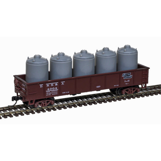 Atlas Trainman N Scale 42' Steel Gondola with Cement Container Load Duluth, South Shore & Atlantic DSS&A