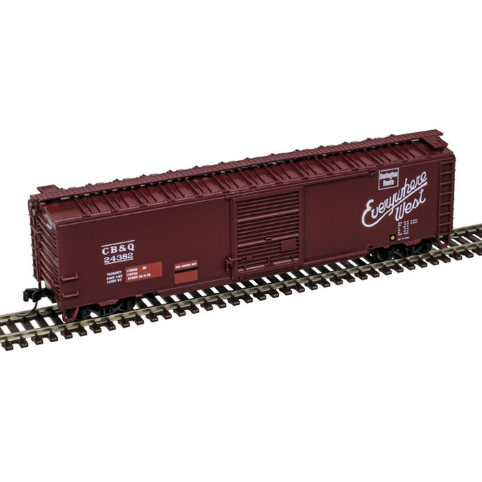 Atlas Trainman N Scale 50' Single Door Boxcar Chicago, Burlington & Quincy CB&Q
