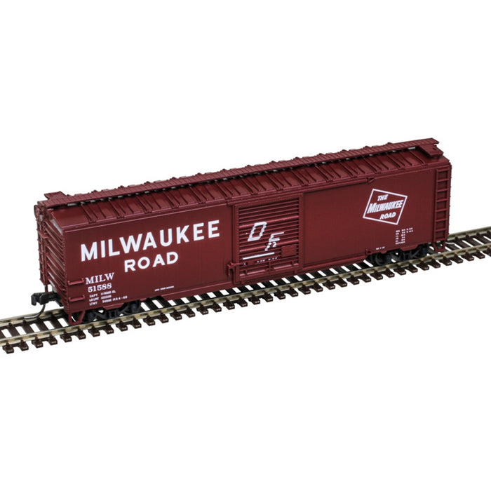Atlas Trainman N Scale 50' Single Door Boxcar Milwaukee Road MILW