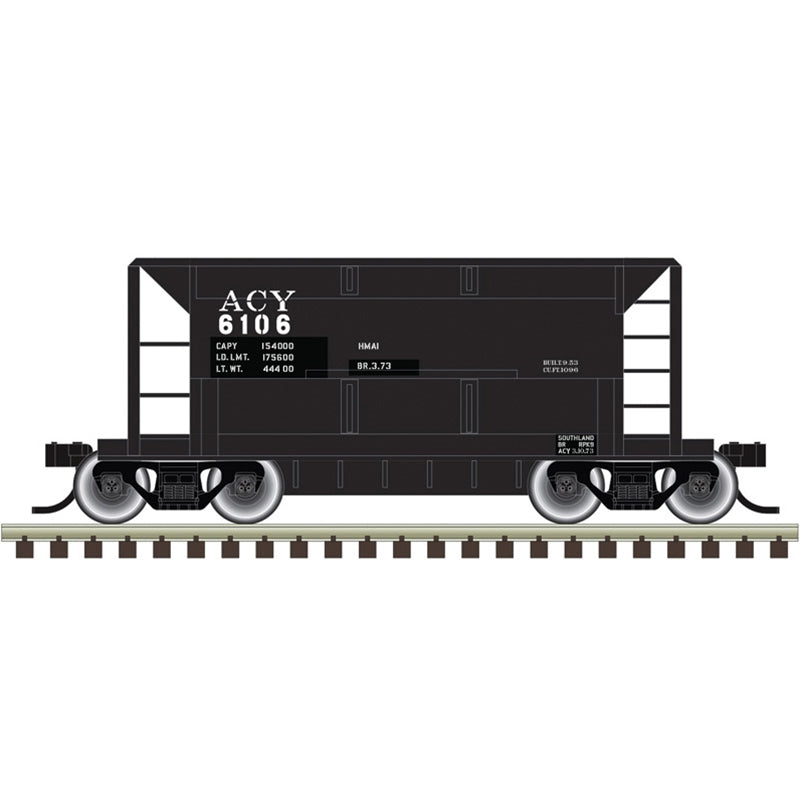 Atlas Trainman N Scale 70 Ton Ore Car Akron, Canton & Youngstown ACY