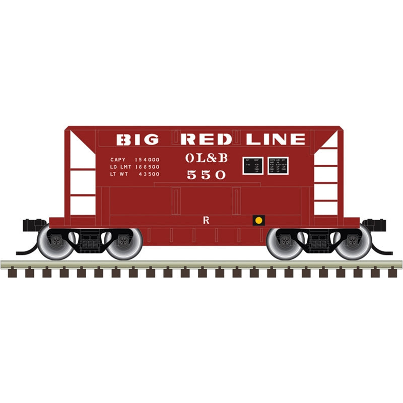 Atlas Trainman N Scale 70 Ton Ore Car Omaha Lincoln & Beatrice OL&B