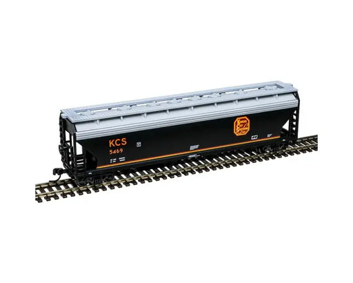 Atlas Trainman N Scale ACF 5250 4 Bay Covered Hopper Kansas City Southern KCS