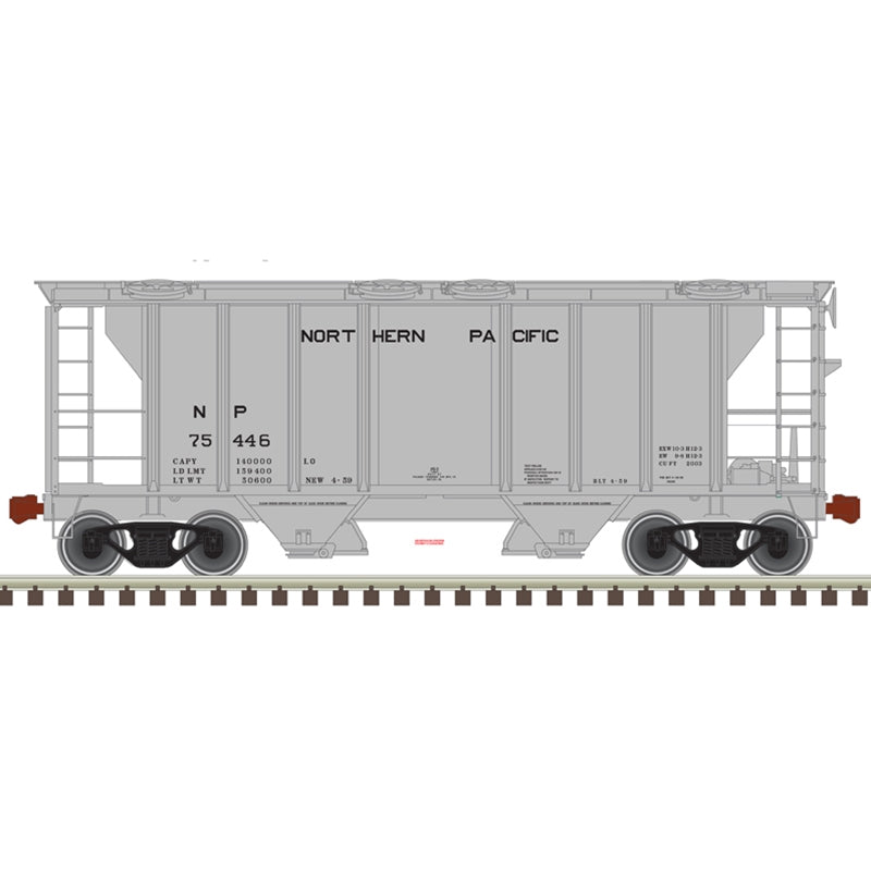 Atlas Trainman N Scale PS-2 Covered Hopper Northern Pacific NP