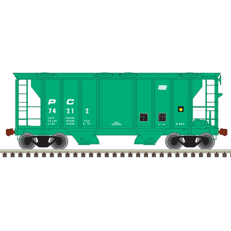 Atlas Trainman N Scale PS-2 Covered Hopper Penn Central PC