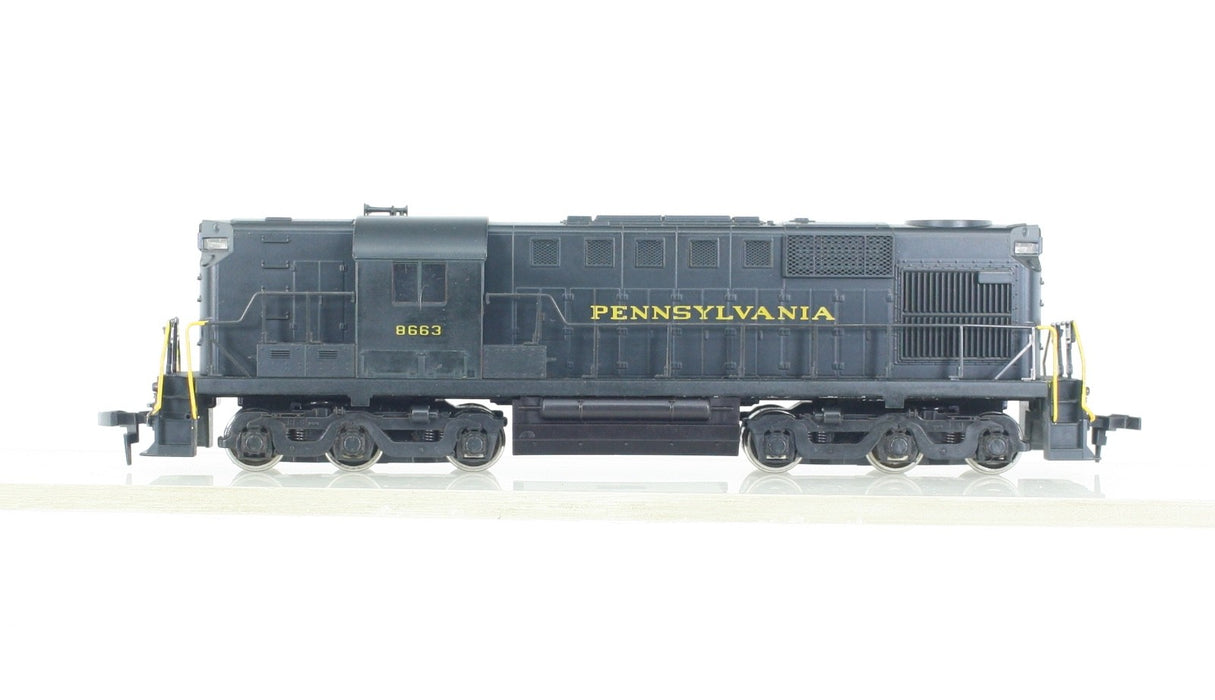 Atlas (Yellow Box) 8001 HO Scale ALCo RSD-12 Diesel - Pennsylvania PRR 8663 (NOS)