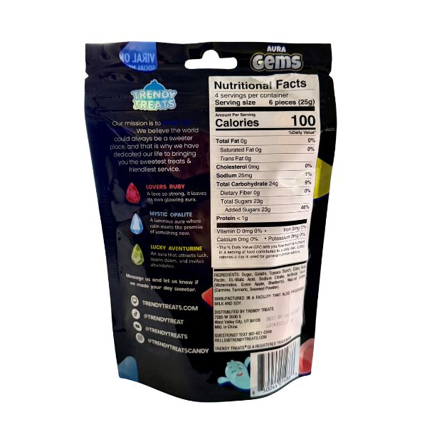 Aura Gems Mini ASMR Candy 3.52oz Bag
