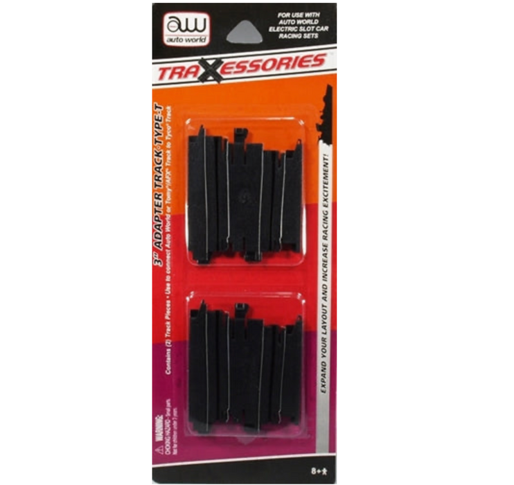 Auto World 00178 HO Scale TraXessories 3" Adaptor Track (AW to Tyco)