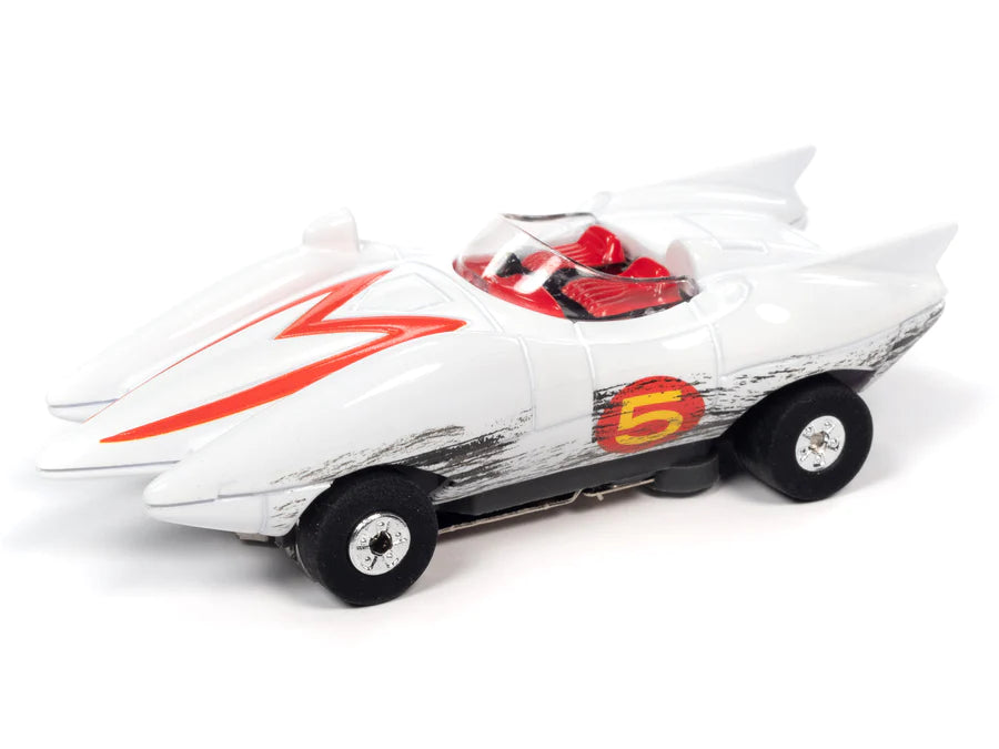 Auto World 381 HO Scale Thunderjet Ultra-G Silver Screen Machines - Speed Racer Mach 5