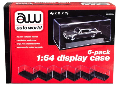 Auto World DC008 Display Case for 1:64 Vehicles (6 Pack)