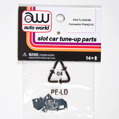 Auto World PSCTJ026 HO Scale Thunderjet Connector Plate (Left - 6 Pack)