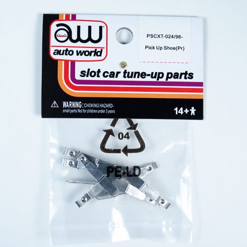 Auto World PSCXT024 HO Scale X-Traction Pick Up Shoe (6 Pair)