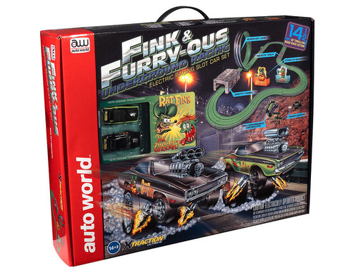 Auto World SRS347 HO Scale 14′ Rat Fink Fink & FURRY-OUS