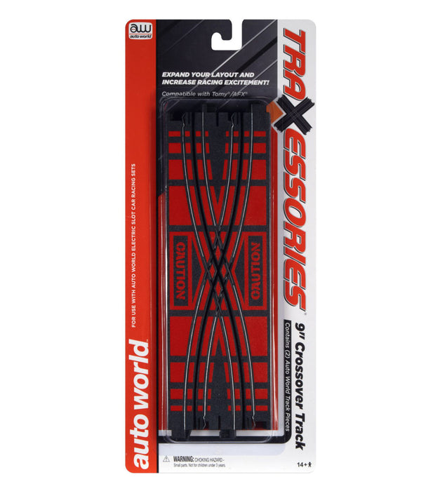 Auto World TRX103 TraXessories HO Scale 9" Crossover Track (2 Pack)