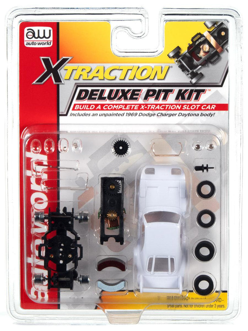 Auto World TRX110 HO Scale X-Traction Deluxe Pit Kit - 1969 Dodge Daytona Body