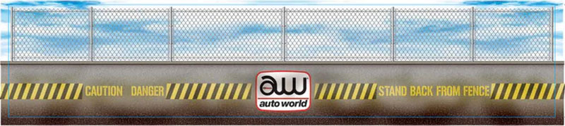 Auto World TRX111 HO Scale 14.5" Billboard Race Track Barrier Walls (6 Pack)