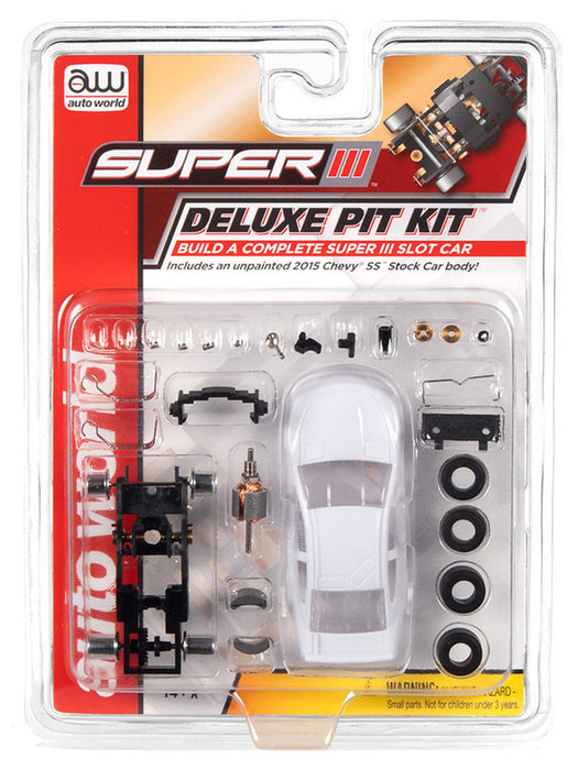 Auto World TRX116 HO Scale Super III Deluxe Pit Kit - 2015 Chevy SS Stock Car Body