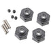 Axial AX30429 Aluminum Hex Hub 12mm Black Wraith SMT RR10