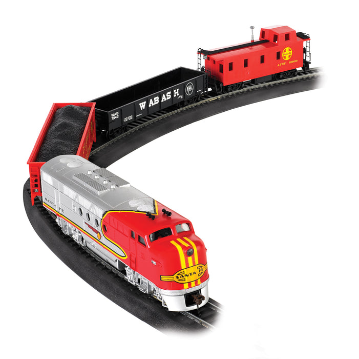 Bachmann 00647 HO Scale Santa Fe Flyer Model Train Set
