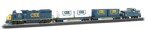 Bachmann 00734 HO Scale Coastliner CSX GP40 Diesel Freight Model Train Set
