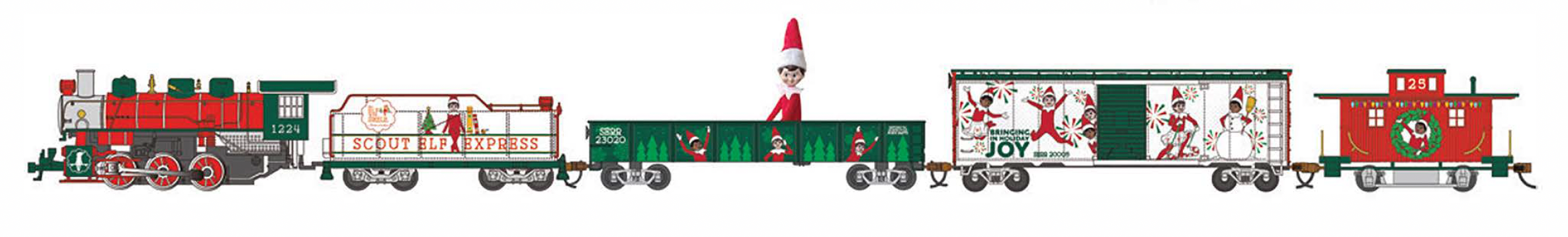 Bachmann 00779 HO Scale The Elf on the Shelf® Scout Elf Express Model Train Set