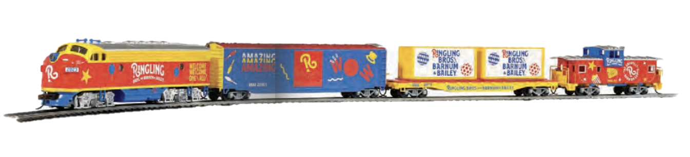 Bachmann 00780 HO Scale Ringling Bros. Circus Spectacular Train Set ...