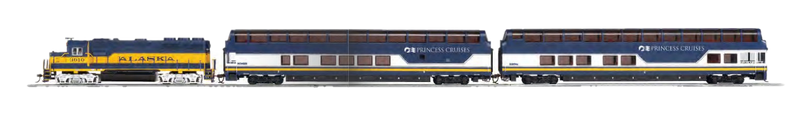 Bachmann 00784 HO Scale Denali Express (Princess Cruises) Alaska Railroad ARR Train Set