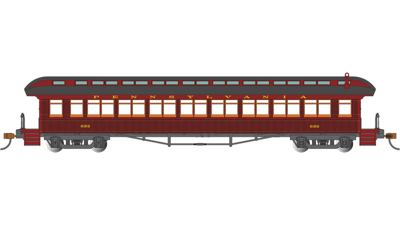 Bachmann 12801 HO Scale 60' Passenger Coach Pennsylvania Railroad PRR 8169