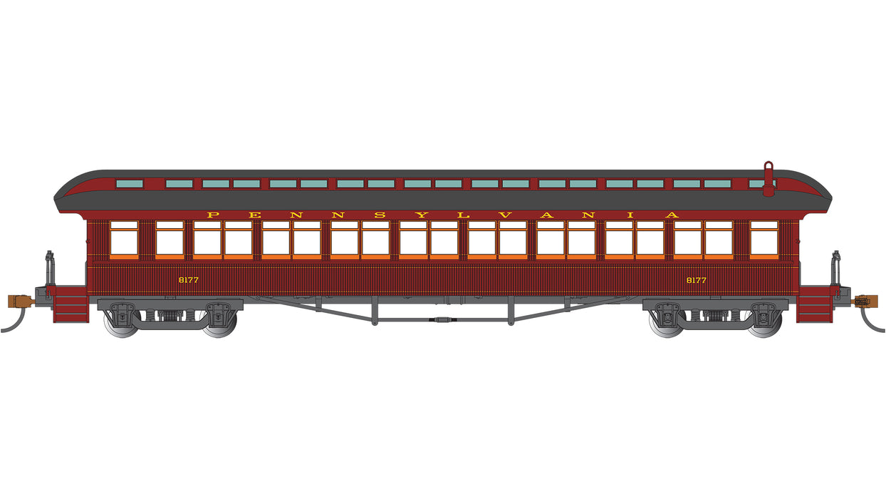 Bachmann 12802 HO Scale 60' Passenger Coach Pennsylvania Railroad PRR 8177