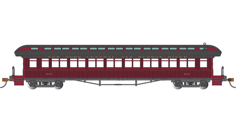 Bachmann 12803 HO Scale 60' Passenger Coach New York Central & Hudson River 610