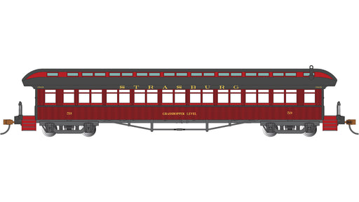 Bachmann 12807 HO Scale 60' Passenger Coach Strasburg Railroad 59 "Grasshopper Level"