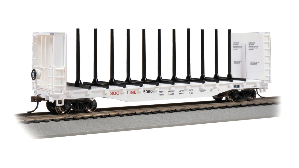 Bachmann 12906 HO Scale 52' Bulkhead Flatcar SOO Line 5060