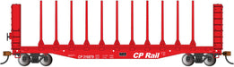 Bachmann 12907 HO Scale 52' Bulkhead Flatcar Canadian Pacific CP RAIL 316879