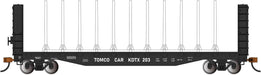 Bachmann 12908 HO Scale 52' Bulkhead Flatcar TOMCO CAR KDTX 203