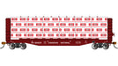 Bachmann 12926 HO Scale 52' Centerbeam Flatcar Canadian National CN 604215