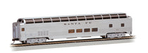 Bachmann 13002 HO Scale 85' Lighted Budd Dome Car Santa Fe ATSF