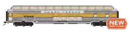 Bachmann 13006 HO Scale 85' Lighted Budd Dome Car Grand Canyon "Fred Harvey" 8742