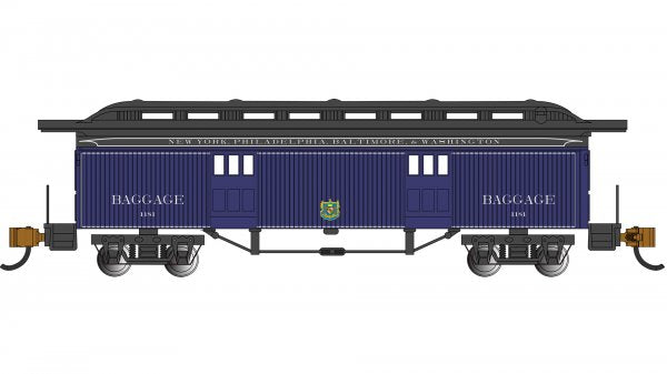 Bachmann 13360 N Scale Old Time Passenger Baggage Car Baltimore & Ohio B&O 1181