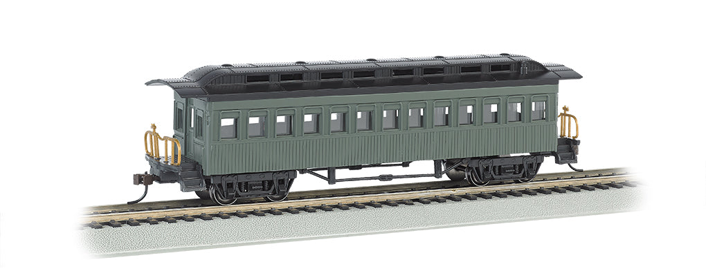 Bachmann 13405 HO Scale Old Time Passenger Coach Unlettered - Green